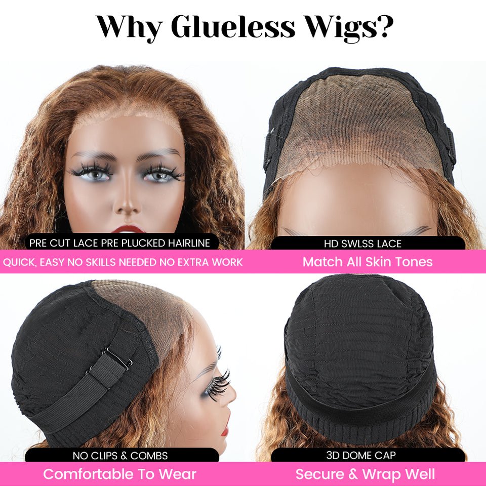 Wear & Go Glueless Deep Wave Wig – No Glue, Just Gorgeous - HalleBeauty